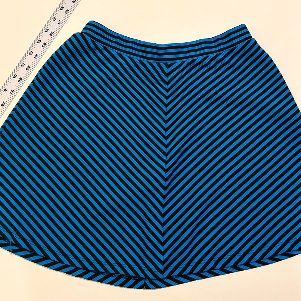 Joey B Black and Blue Skater Mini Skirt Casual